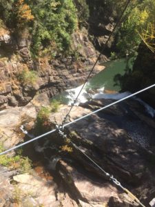 from tallulah gorge suspension bridge