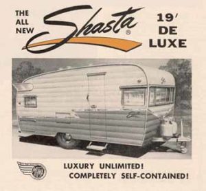 vintage shasta 1900 deluxe trailer