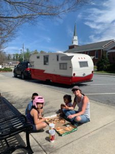 vintage camper lake burton 53