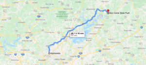 alpharetta to don carter state park directions