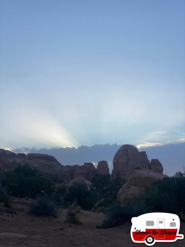 51-Sun-Setting-over-Arches-Rocks