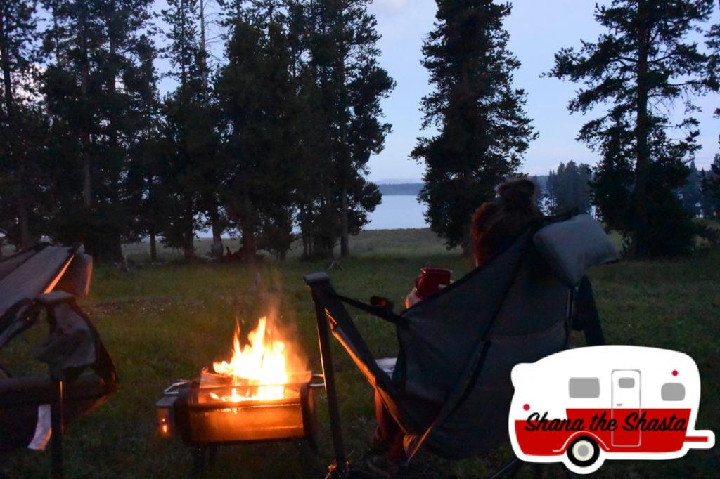 Biolite-Firepit-Overlooking-Yellowstone-Lake