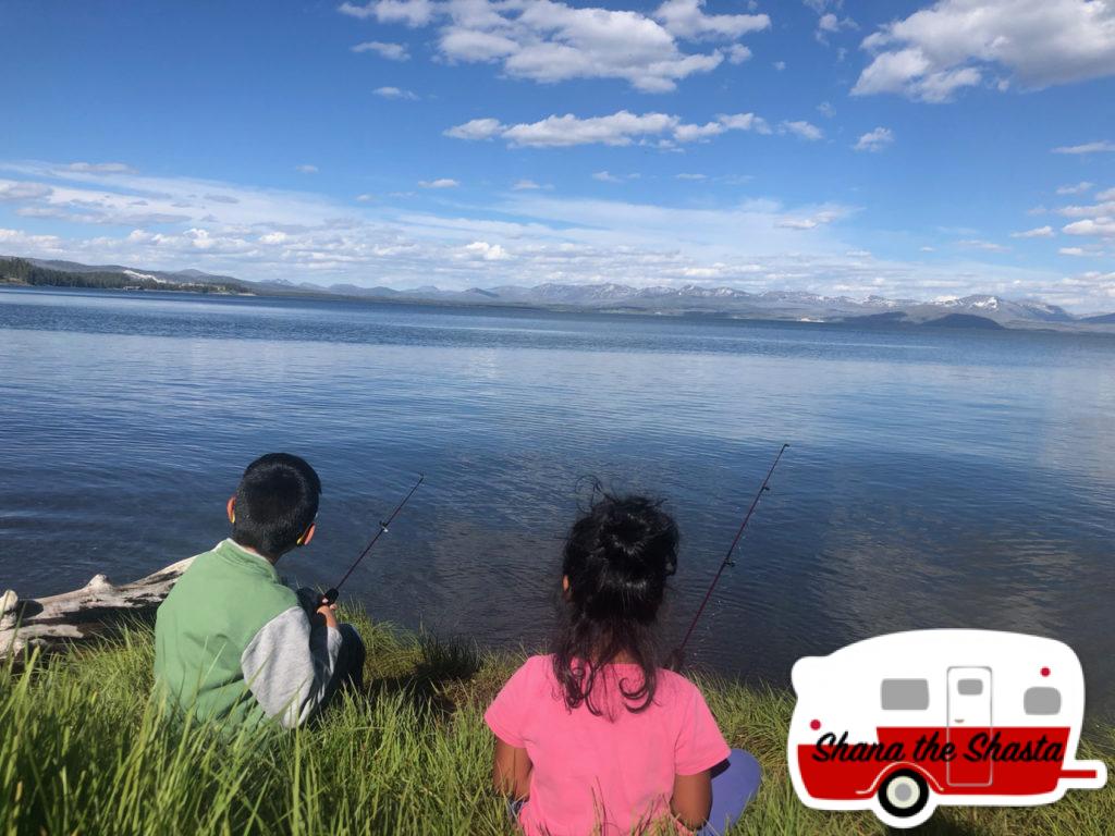 Fishing-from-Shore-Yellowstone-Lake