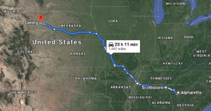 Georgia-to-Scotts-Bluff-Map