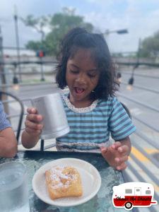Powder-Sugar-Beignet-at-Morning-Call-in-New-Orleans
