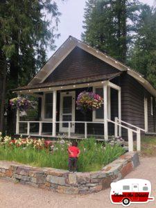 Smelling-Flowers-at-McDonald-Lodge-Cabin