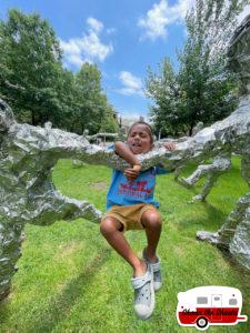 Stuck-on-Tin-Foil-Sculpture-at-Brown
