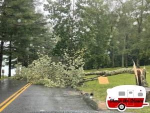 Trees-Blocking-Roads-Around-Lake-Waramaug