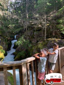 Waterfalls-at-Avalanche-Creek