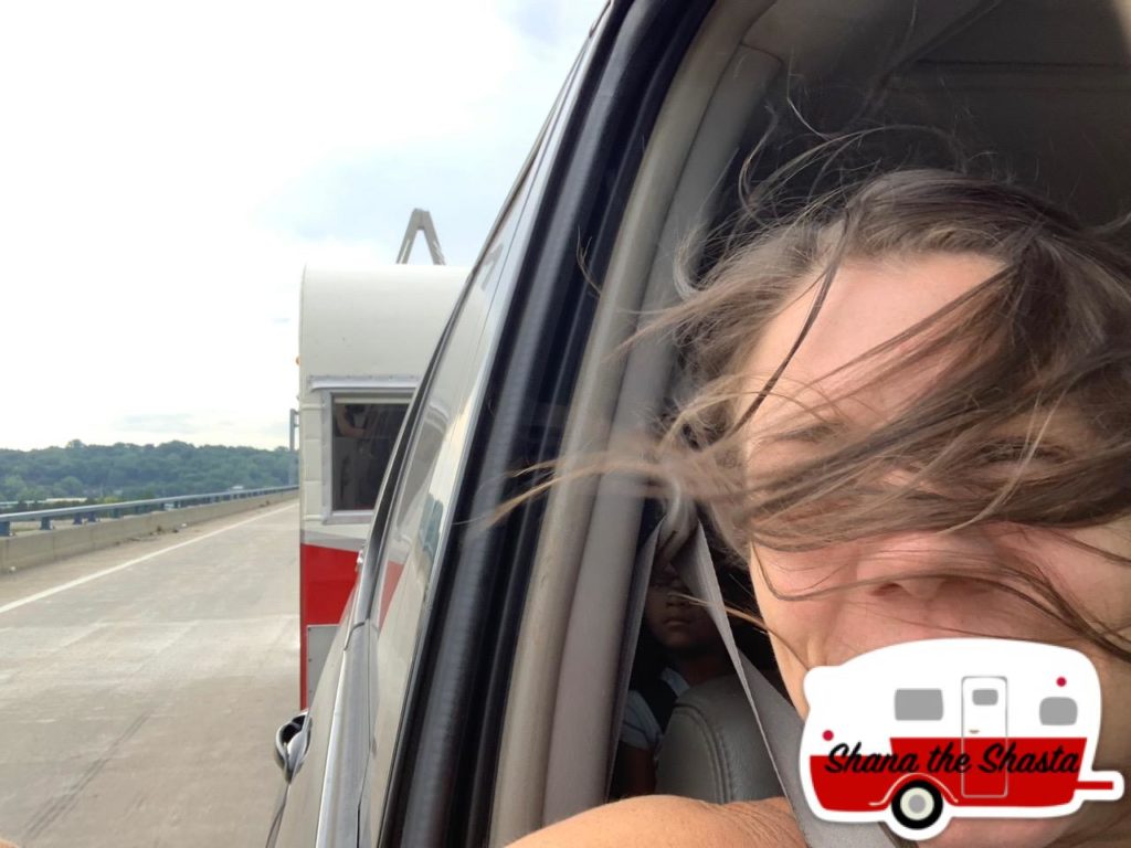 cross country trip retro camper