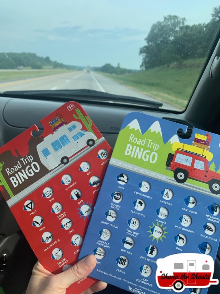 family trip bingo game