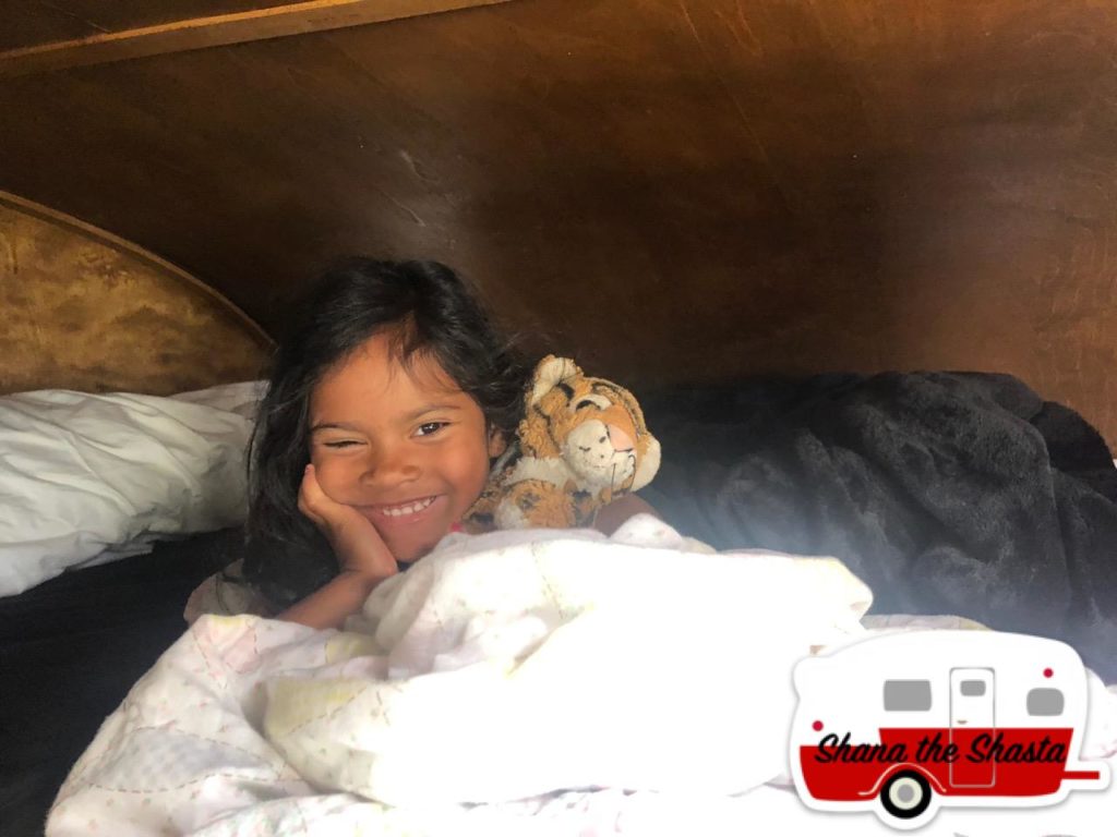 vintage camper top bunk